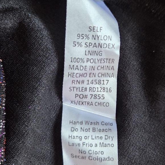 Fashion Nova Glittering Purple Long Sleeve Dress. Like New. - Picture 15 of 15